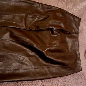 Express leather pencil skirt
